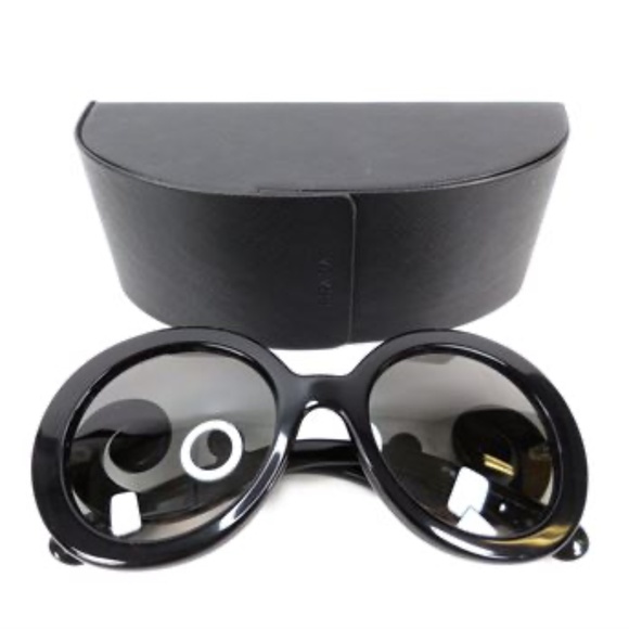 PRADA SUNGLASSES SPR 27N 55 22 1AB-3M1 135 2N BLACK MINIMAL BAROQUE - Picture 2 of 11